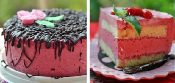 Торт с вишневым суфле