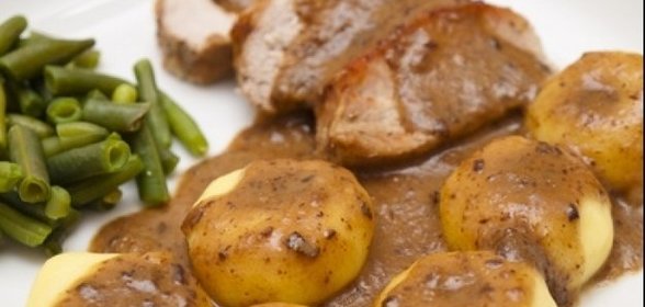 Картофельные клецки со свининой