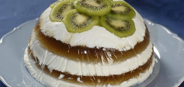 Пасха с киви и виноградным желе