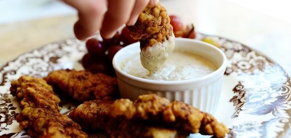 Говяжьи пальчики с соусом
