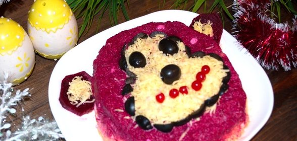 Салат Обезьянка с сыром