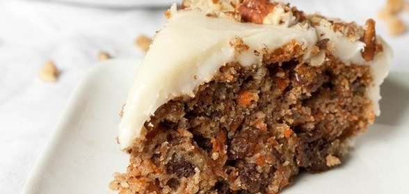 Морковный пирог с миндалем