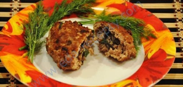 Зразы куриные с грибами