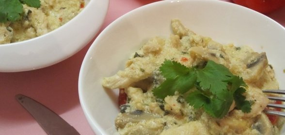 Фрикасе из курицы с грибами