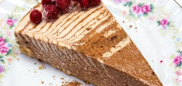 Фитнес чизкейк кофе с молоком