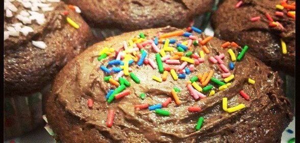 Шоколадные маффины с шоколадом