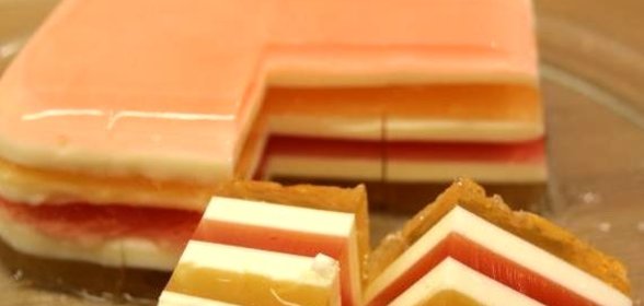 Желе сметанное Зебра