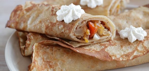 Блинчики со сладкой начинкой