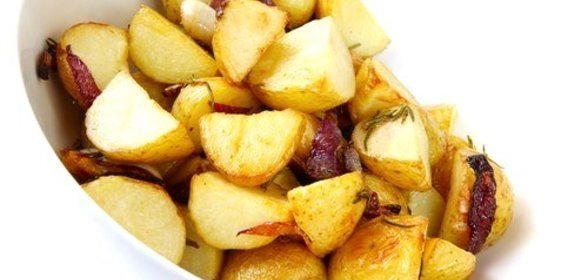 Печеный картофель в бальзамическом уксусе (Patate al Forno con Aceto Balsamico)