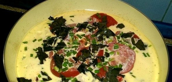 Омлет с кабачками и помидорами