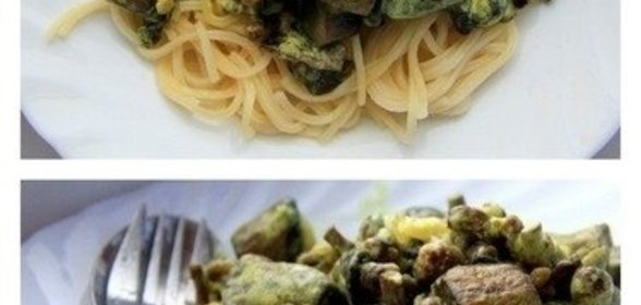 Спагетти с грибами