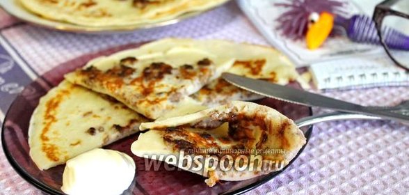 Блины с мясным припёком
