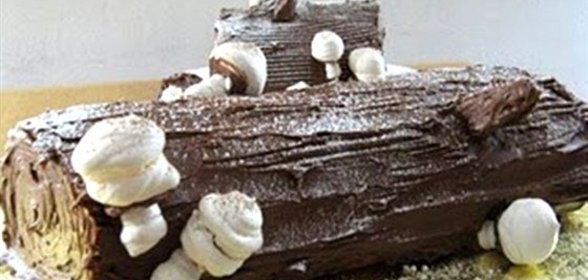 Десерт «Рождественское полено»