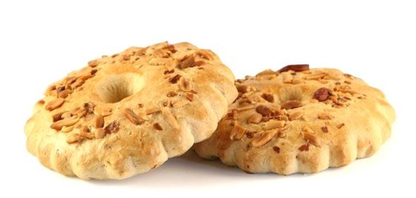 Песочное пирожное с миндалем