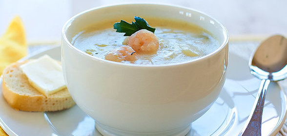 Крем-суп из креветок