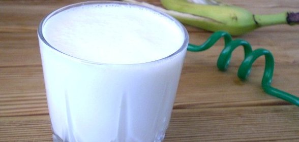 Коктейль с зеленым бананом