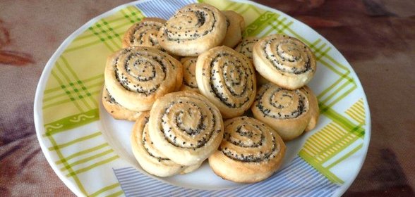 Сметанное печенье с маком