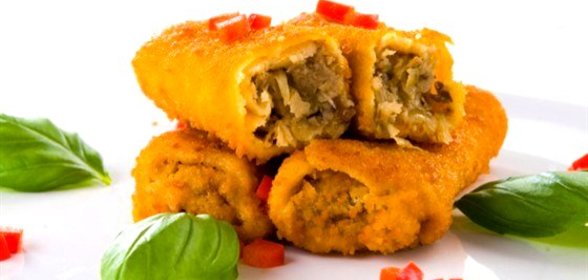 Грибные крокеты