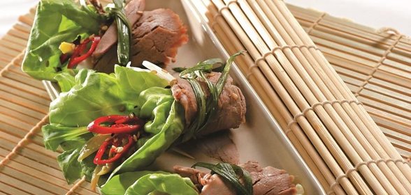 Рулеты из отварной говядины