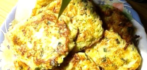 Легкие кабачковые оладьи