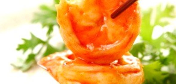 Креветки в апельсиновым соусе