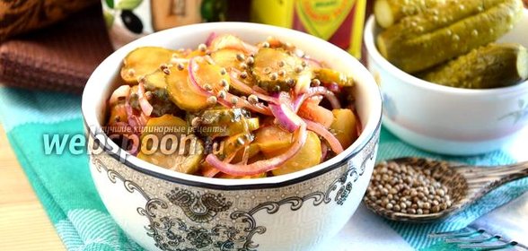 Острая закуска из маринованных огурцов