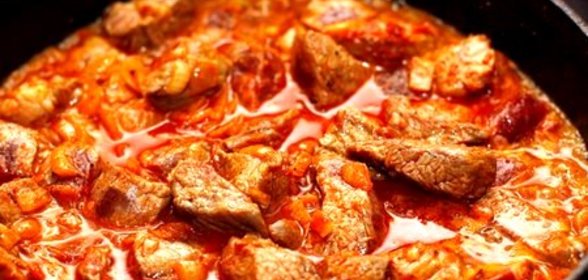 Азу свиное в мультиварке