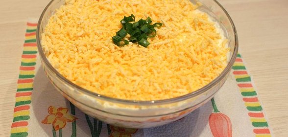 Мимоза из печени трески