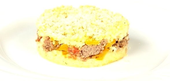 Запеканка из риса с фаршем