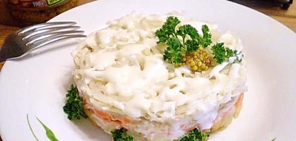 Салат адмиральский с редькой