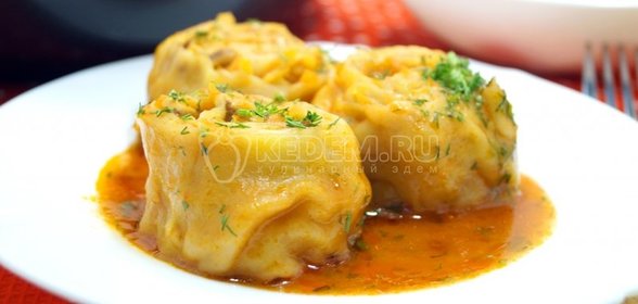 Рулетики с грибами «Постные»