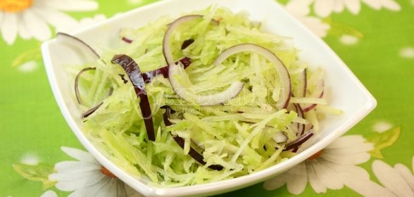 Салат из зелёной редьки