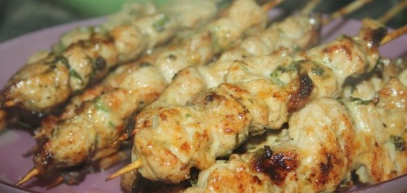 Тайские шашлычки из свинины на мангале