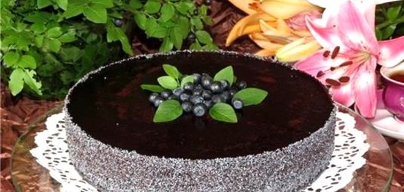 Чернично-маковый торт