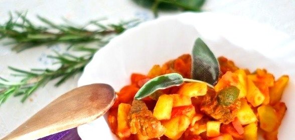 Азу из говядины с огурцами