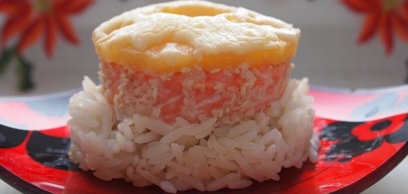 Запеченная форель с рисом