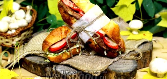 Сэндвич с котлетами