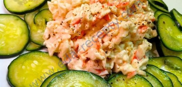 Салат крабовый с рисом классический