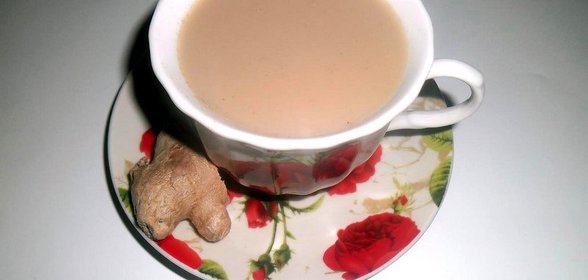 Имбирный чай с молоком