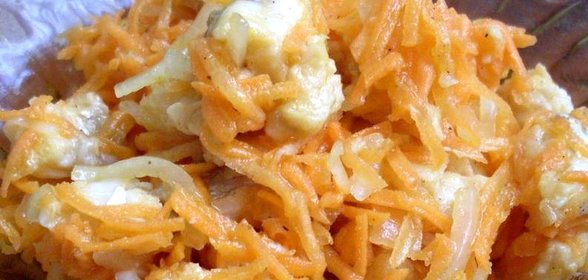 Острый салат с судаком