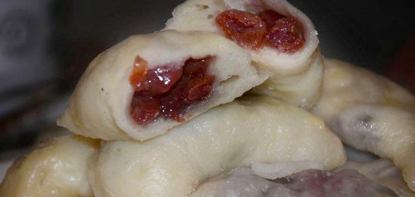 Вареники с вишней в пароварке
