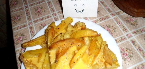 Жареная картошка с яйцами