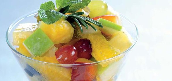 Горячий фруктовый салат