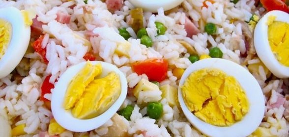 Зимний рисовый салат