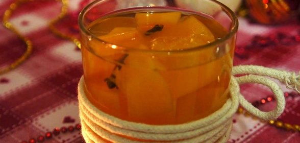 Компот из тыквы с апельсином