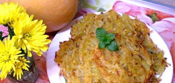 Деруны с тыквой