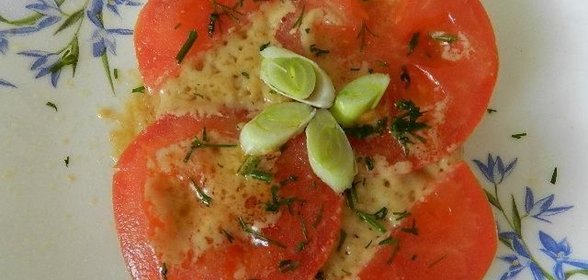 Горячие бутерброды с сыром и помидорами в духовке