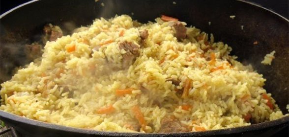 Плов из баранины в казане