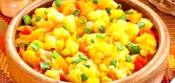 Овощное рагу с цветной капустой