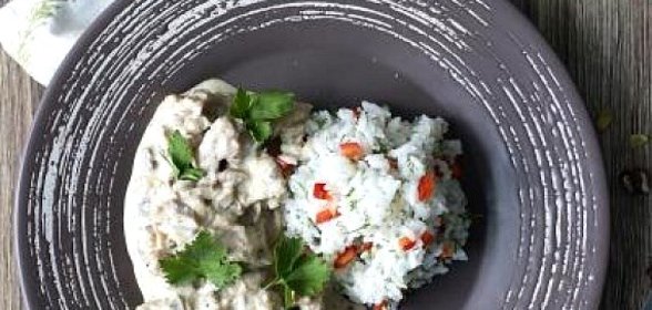 Свинина со сливками в мультиварке